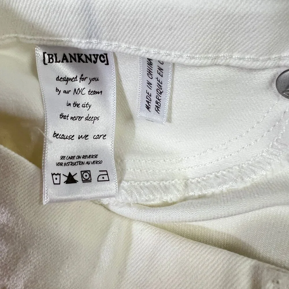 BlankNYC‎ Womens Size 31 White Skinny Jeans 30 inch Inseam